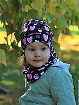 Detské čiapky - Malá láska ♥ úpletová čiapka, nákrčník alebo set - 14992334_