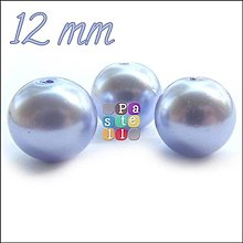 Korálky - (1025) Voskované sklenené perly, 12 mm - 1 ks - 14993523_
