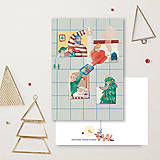 Papiernictvo - Vianočná pohľadnica - Susedské Vianoce - 14991925_
