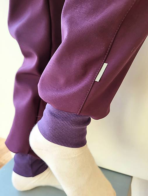 Softshellové nohavice "purple lines"