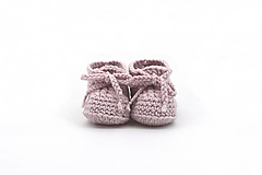 Detské topánky - Bledoružové tenisky zimné MERINO - 14990965_
