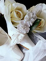 Opasky - Svadobný opasok Rosehip Flower - 14992701_