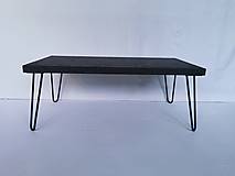 Nábytok - Konferenčný stolík Jet Black (small) - 14991816_