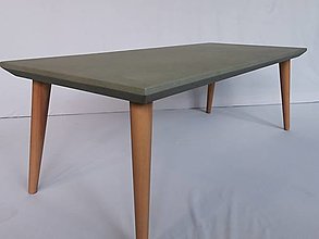 Nábytok - Konferenčný stolík Stone Grey (slim) - 14990503_