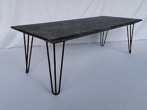 Nábytok - Konferenčný stolík Black&Grey (slim) - 14992026_