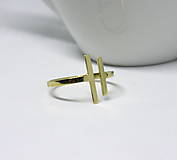 Prstene - Zlatý prsteň minimalizmus - 14995577_