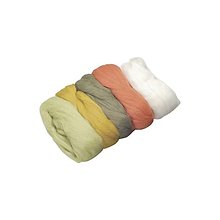Textil - Merino vlna na plstenie - Oranžovo žltý mix KP2506307 - 14994345_