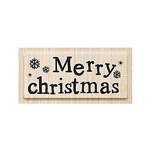 Nástroje - Drevená pečiatka - Merry Christmas KP1800408 - 14994889_