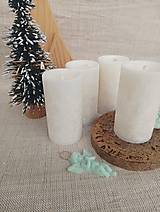 Sviečky - adventné sviečky / biele - 14996659_