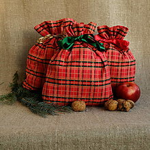 Úžitkový textil - Vianočné vrecká - 14993899_