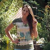 Topy, tričká, tielka - Tričko Lesana Batikované Ručne maľované - 15000095_