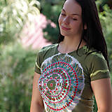 Topy, tričká, tielka - Tričko Melánia Ručne maľované - 15000132_