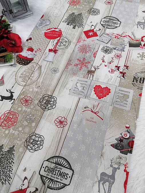 Úžitkový textil - Štóla  (Christmas 47 x 117 cm) - 15002455_