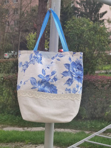 Nákupné tašky - Modrá taška - 15001334_