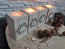 Svietidlá a sviečky - Adventný svietnik - 15002998_