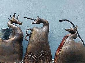 Sochy - Keramika, Koník v bronzu - 15001672_