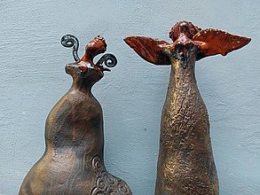 Sochy - Keramika, Andel v bronzu - 15001683_