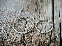 Prstene - Obrúčky prachom zdobené /slim verzia/ - 15008333_