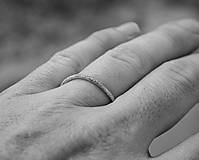 Prstene - Obrúčky prachom zdobené /slim verzia/ - 15008335_