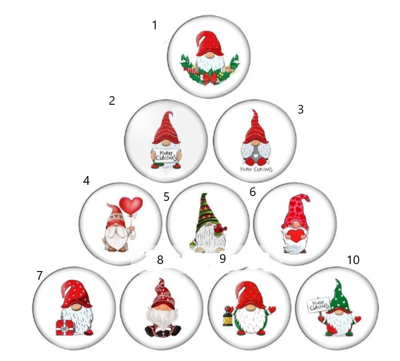 KA101 Kabošon vianočný 12 mm