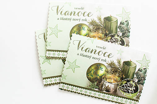 Papier - Pohľadnica SK " Veselé Vianoce" - 15008988_