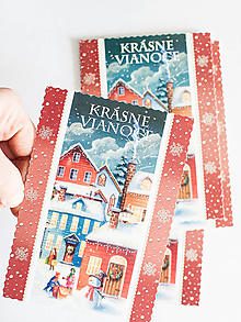 Papier - Pohľadnica " Krásne Vianoce" - 15008819_