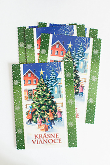 Papier - Pohľadnica " Krásne Vianoce II." - 15008831_
