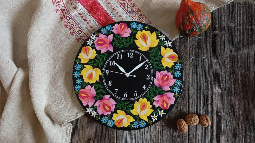 Hodiny - Liptovská Teplička - čierne - 15007183_