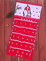 Úžitkový textil - Ľanové vianočné obliečky (Vianočný kalendár) - 15006537_