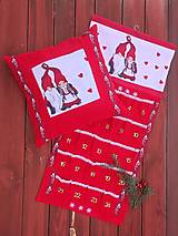 Úžitkový textil - Ľanové vianočné obliečky (Vianočný kalendár) - 15006540_