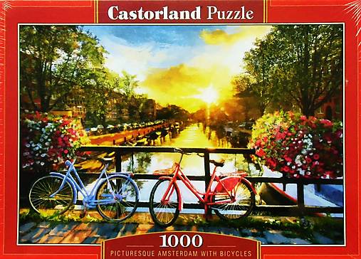 PUZZLE Castorland, 1000, Amsterdam, bicykle