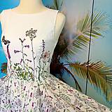Šaty - Maľované šaty " Lúka plná byliniek " - 15010155_