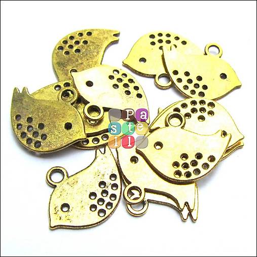 Komponenty - (0416) Vtáčik, 16 x 12 mm - 1 ks - 15009978_