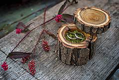  - Drevená krabička na obrúčky - Agátové drievko - 15013071_