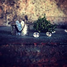 Prstene - Strieborný prsteň srdco veľké - kolekcia Láska - 15010434_