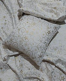 Úžitkový textil - Smotanový Vianočný obrus s teflónovou úpravou - 15010415_