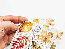 Papier - Samolepky "Crunchy leaves " - 15010981_