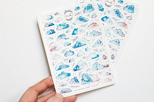 Papier - Samolepky "Rainy day" - 15011025_
