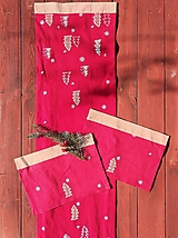 Úžitkový textil - Vianočný set - štóla, prestieranie, obliečky - 15011637_