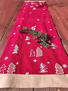 Úžitkový textil - Vianočný set - štóla, prestieranie, obliečky - 15011646_