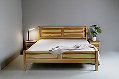 Nábytok - Masívna brestová posteľ - 15012338_