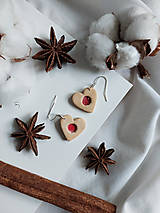 Náušnice - Vianočné náušnice - linecké pečivo - 15014578_