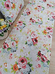 Úžitkový textil - Štóla (Kvetinová 36 x 134 cm) - 15016865_