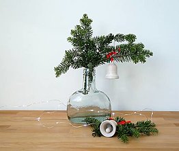 Dekorácie - Vianočný zvonček (Biela) - 15017162_