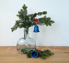 Dekorácie - Vianočný zvonček (Modrá) - 15017163_