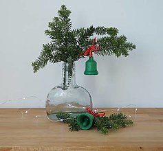 Dekorácie - Vianočný zvonček (Zelená) - 15017171_