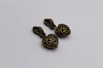 Náušnice - Klipsne Filigree Hearts... - 15017173_