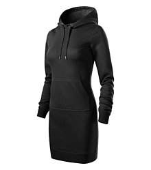 Polotovary - Dámske mikinové šaty SNAP čierna 01 - 15015162_