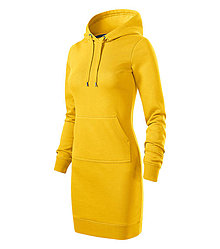 Polotovary - Dámske mikinové šaty SNAP žltá 04 - 15015362_