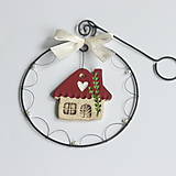Dekorácie - domček- vianočná dekorácia - 15018556_